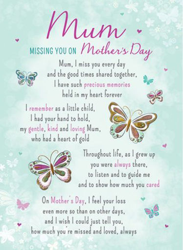 Picture of LOVING MEMORY - MUM MISSING YOU ON MOTHERS DAY